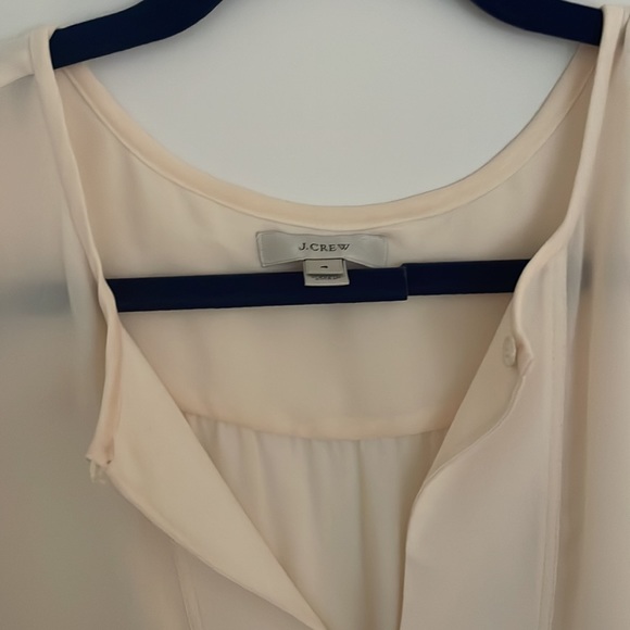 J Crew 100% silk tank - cream - Picture 2 of 3